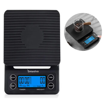 Coffee Scale with Timer Blue edition - Battery Operated drip & Espresso coffee - g,ml,Oz,g/ml upto 3kg