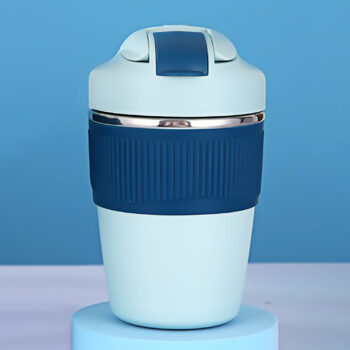 Travel Mug 350ml Blue Keeps Drinks Hot or Cold for 3 Hours - Perfect for Coffee, Cappuccino