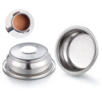 Brewalsa 58mm Pressurized Filter Basket cup Double Shot (2cups) 18g Capacity Basket for 58mm portafilters