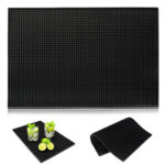 Rubber Spill Mat 45x30cm Non-Slip Mat for Bars, Kitchens, Coffee Stations, and Restaurants
