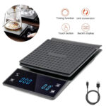 Brewalsa Coffee Bean Measuring Scale with Timer USB Rechargeable & Battery Operated