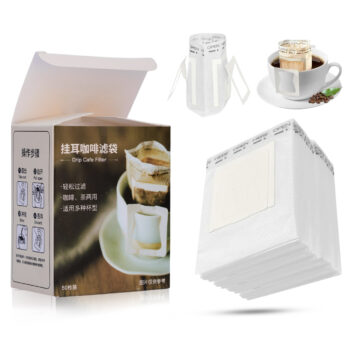 Brewalsa Hanging Paper Filter - 50pcs - Disposable Coffee Filters for Cups & Mugs