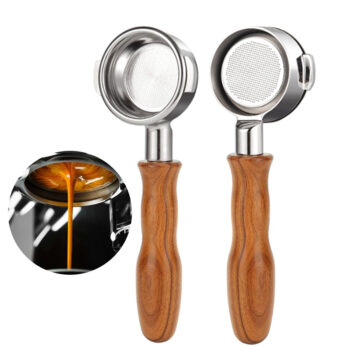 58mm Portafilter E61 Series 2 Ears - 2Cups Basket Included for Expobar, Rocket, Faema, Wega & More