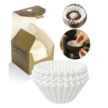 Brewalsa Wave W-185 Coffee Filters 100pcs Large Filters for Kalita Wave 185 dripper
