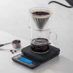 0001BA coffee scale blue light