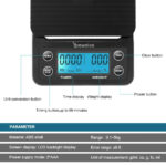 0001BA coffee scale blue light