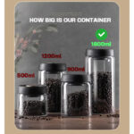 01 BA 1500ml coffee bean glass container