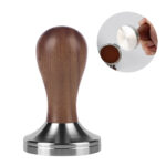 Brewalsa 57.3mm Espresso Tamper Stainless Steel with Wooden Handle for Lelit Anita and 57mm portafilters